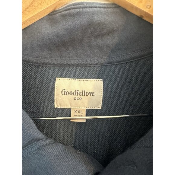 Goodfellow & Co. Pullover Sweatshirt Mockneck Men's 1/4 Buttoned Long Sleeve XXL - Picture 5 of 6